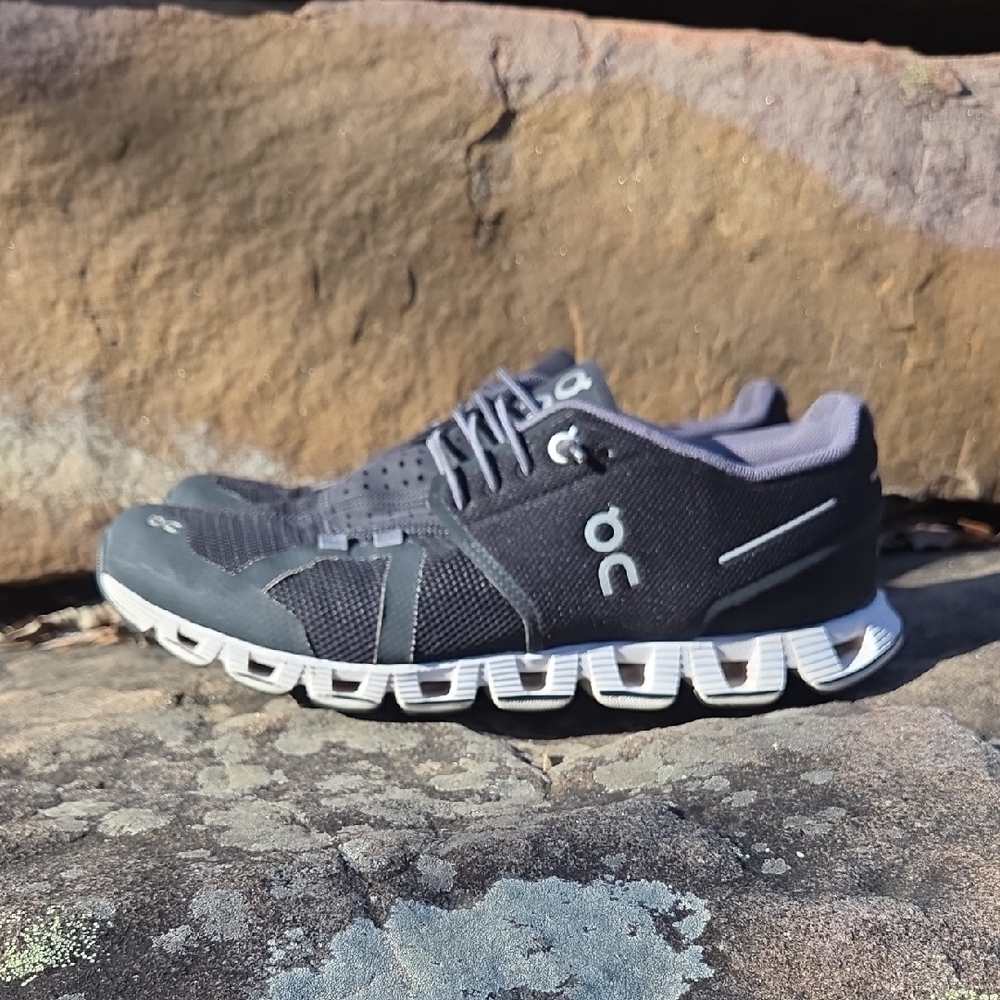 On Running Women's Black and White Sneakers